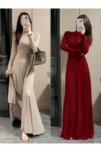 SUHUIQIAN | Winter Knit High Neck Dress