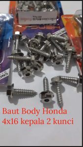 Baut Probolt Body Honda 2 Kunci Hexagon Stainless 100% Ori Heng Thailand Beat Vario 110 125 150