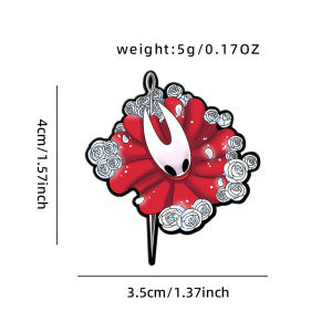 4pcs Hollow Knight Silksong Enamel Pin Set Cartoon Brooch Lapel Pins for Backpacks And Clothes Accessories Gift