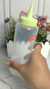 TERMURAH 3 PCS Botol Mayonaise Lancip Botol Saos Kecap Bumbu Squeeze Bottle Transparan Plastik Foodgrade