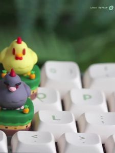 52TOYS | Cartoon Stardew Valley Series Chicken Image Role Fun Keyboard Decoration Cute Esc Keycap Resin Material Customization Periphery