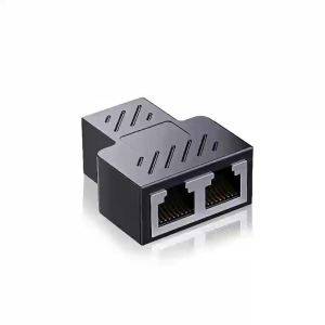 RJ45 1 to 2 Ethernet Splitter-Female LAN Port Adapter for Dual Network ConnectionsPC/Laptop ExtenderCat5/6/7 Compatible