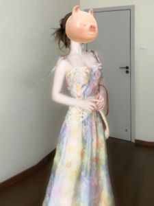 CHANGTONG | French Style Floral Strappy Summer Vacation Dress