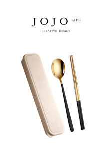 Vintage Hotel Dining Utensils JOJOS L PD Flowers Fork Spoon Knife Set Korean Style Metal Dinnerware for Travel And Students