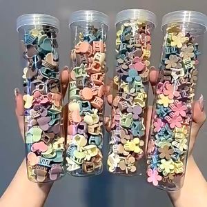 TJS Jepit Jepitan Anak Dewasa Rambut Mini Korea Jepitan Rambut Aksesoris Rambut Free Toples Tabung Claw Clip Mini isi 100 PcsJepit Rambut Mini Korea Jepitan Rambut Aksesoris Rambut Free Toples Claw Clip Mini 100 Pcs IR090