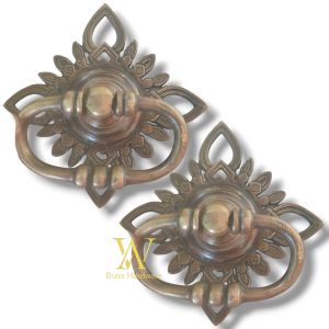 Tarikan Pintu Gebyok Kuningan Motif Gby 037 Antik 2 Pcs
