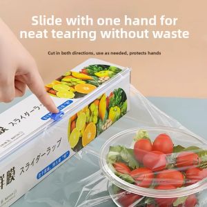 Easy Cut Food Grade Cling Film Large Roll