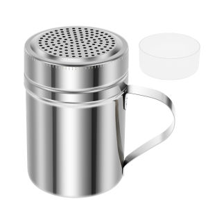 Stainless Steel Spice Jar Storage with Lid Barbecue Salt Sugar Bottle Shaker With Handle Pepper Seasoning Can Seasoning Bottle