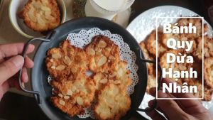 Bộ bột làm Bánh ngói dừa hạnh nhân & Bánh chuối bột nguyên cám gồm bột trộn - nguyên liệu - vật dụng Sén de lavie