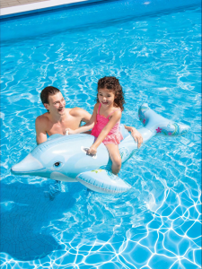 Intex | Inflatable Dolphin Floating Bed for Kids Thick Large