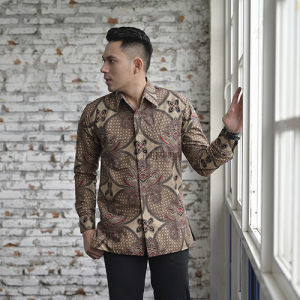 Jayabaya Batik Birawa Kemeja Batik Pria Lengan Panjang