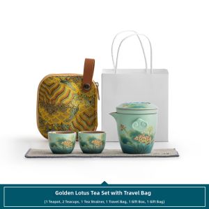 SANXUN | Portable Travel Tea Set 1 Pot 2 Cups