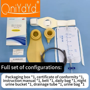 Reuseable Cystourostomy Bag Day/Night Urine Bag Adjustable Reinforcement Belt Drainable Pouch