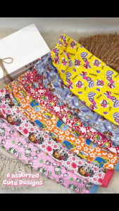 3 Pcs Single Pajama for Girl Sleepwear Newborn to Toddler Clothing Set  Non Faded Cute Prints 0 to 4 yrs old