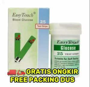 EASY TOUCH GULA DARAH STRIP/BLOOD GLUCOSE ISI 25