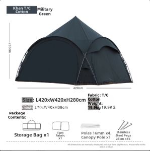 BLACK DRAGON | Insulated Cold Weather Camping Tent