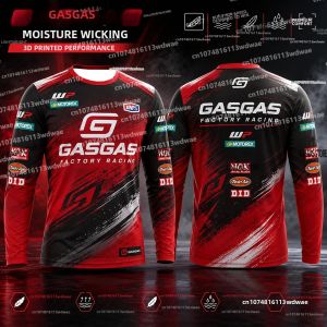 Mới 2026 GASGAS Factory Racing Enduro GP Motocross Jersey Nam Bạc Dài Tay Thoáng Khí Áo Sơ Mi Xe Máy Địa Hình Cho Đi Xe Đạp Ngoài Trời