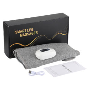 Wireless Rechargeable 360 Air Pressure Calf Arm Massager 3 Modes Air Compression Leg Massager for Muscle Relax Blood Circulation