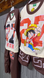 Setelan Anak Laki-Laki Lengan Panjang & Pendek–Motif Angka 27 / Baju Tidur / Piyama Anak Kartun Lucu