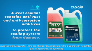 Nước làm mát động cơ Xe Tải Xe Bus GLY FORMULA Xanh/Đỏ Can 20L