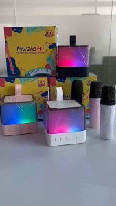 Karaoke Speaker K18 Set Wireless Karaoke Mini Portable Bluetooth Speaker with Mic Home Party Outdoor Camping