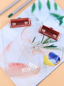 Transparent Acrylic Writing Board Clip A4 Paper Clip Board Drawing Board A3 Student Writing Pad Board Exam Paper 8K Sketch Board 6K Drawing Mat Copy Board Sticky Note Clip Small B6 Hanging Board