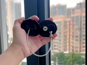 2Pcs Refrigerator Door Lock Childrens Window Safety Limit Lock Window Limit Cable Lock with Key