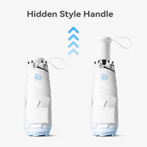 Portable Mini Umbrella UV Protection Hidden Handle Sun Umbrella Folding Outdoor Travel Sunshade Small Size Gradient Color Womens Umbrellas