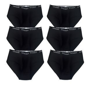 กางเกงในผ้าฝ้ายผู้หญิงเอวสูง 6 ชิ้น/ชุด สวมใส่สบาย สีพื้น เนื้อผ้านุ่ม ไซส์ M-2XL