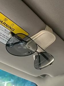 Car Sun Visor Glasses Case Holder Sunglasses Clip Ticket Card Clip Multifunction Portable Clip Auto Interior Accessories