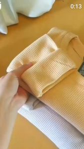 KAOS WANITA LENGAN PANJANG BASIC WAFEL RIB PREMIUM HW TEBAL