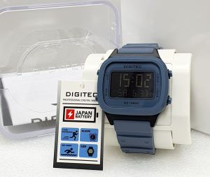 TERLARIS ORIGINAL DIGITEC JAM TANGAN PRIA WANITA TYPE DG-5202T STANDAR DIGITAL WATCH ANTI AIR