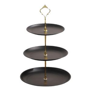 Luxurious Stainless Steel Multi-layer Fruit Tray for Home Living Room Tea Table Storage Tray Front Desk Cake Candy Dessert Tray