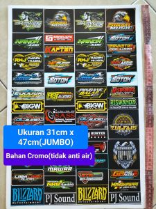 STIKER SOUND | STIKER AUDIO | STIKER SOUNDSYSTEM | STIKER PACK | STIKER 1 LEMBAR | BAHAN CROMO