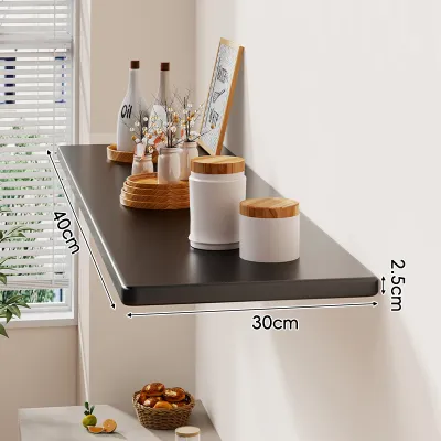 WUBUWEI | Wall Mounted Shelf Real Wood Display Rack