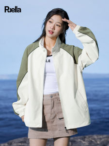 Puella | Womens Fashion Loose Standing Collar Casual Waterproof Windproof Jacket