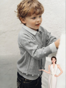 EMXEE | Light Thin Wool Cardigan for Children