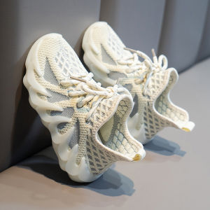 รองเท้าเด็ก Coconuts ระบายอากาศได้ดี พื้นนุ่ม รองเท้ากีฬาแบบถักสำหรับฤดูใบไม้ผลิและฤดูใบไม้ร่วง รองเท้าเด็กชายและเด็กหญิง รองเท้ากีฬาแบบสวมสบาย