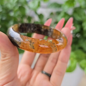 Q1456 Vòng Bản Băng Ngọc Thủy Tảo bản hẹ cho Mộc và Hoả - Phong Thủy TUDO