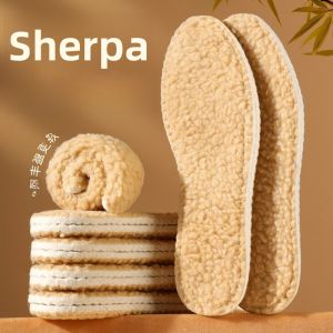XIANZHAO | Lamb Fur Insoles Womens Wool Winter Warm Thickened Fleece Anti-cold Washable Non-shedding Sweat Absorbent Odor Control