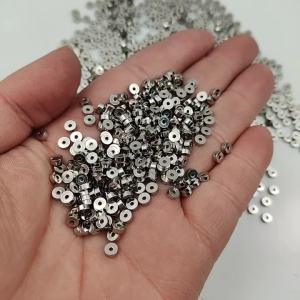 Stainless Steel Flat Round Spacer Beads 4/5mm Loose Beads For Jewelry Making Necklace Bracelet DIY Findings Accessories