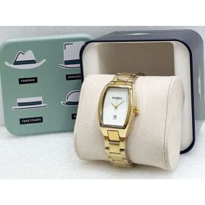 Jam Tangan Wanita FL Analog Tanggal Aktif Rantai Stainless Stell Tahan Air