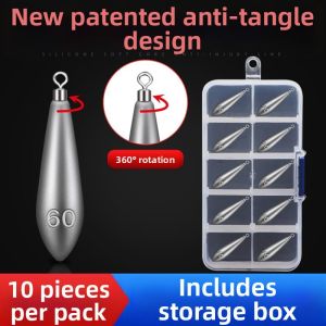 KNOLIEV | Anti-snag Distant Casting Water Drop Shaped Lead Weight