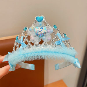 Princess Crown Headwear Childrens Princess Hairband Korean Style Little Girl Crown Headband Baby Birthday Photo Props