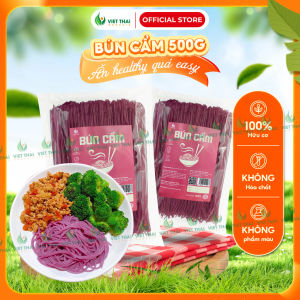 [MỚI] Bún Cẩm 100% Hữu Cơ Ăn Kiêng Eat Clean Thực Dưỡng Siêu Ngon Việt Thái Organic Gói 500G