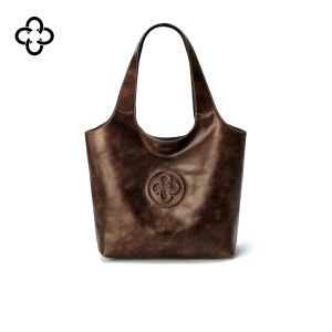 Vintage Brown Large Capacity Tote Bag