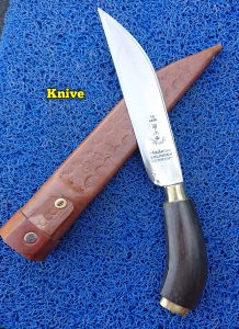 pisau  cap garpu gagang lengkung acc Kuningan