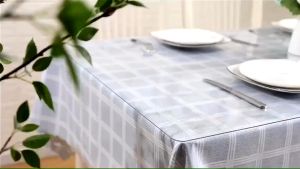 🔥2025 Thicken clear PVC Table Cloth Transparent table mantle waterproof and Anti-oil Rectangular plastic cover for table mat 2/4/6/8/10 seater