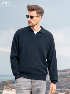 Enjeolon | Wool-Blend Warm Sweater Shirt Turtleneck Design Casual