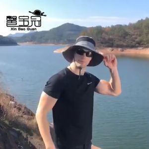Fisherman Hat 3.3Inch Wider Brim Foldable Sun Hat UV Protection Outdoor Hat For Men Summer Hat Sun Hat For Men
